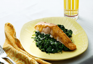 Read more about the article Chilli-covered Salmon and Spinach