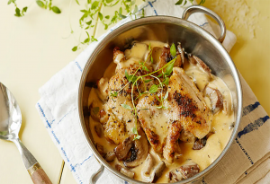 Read more about the article Garlic mushroom chicken thighs