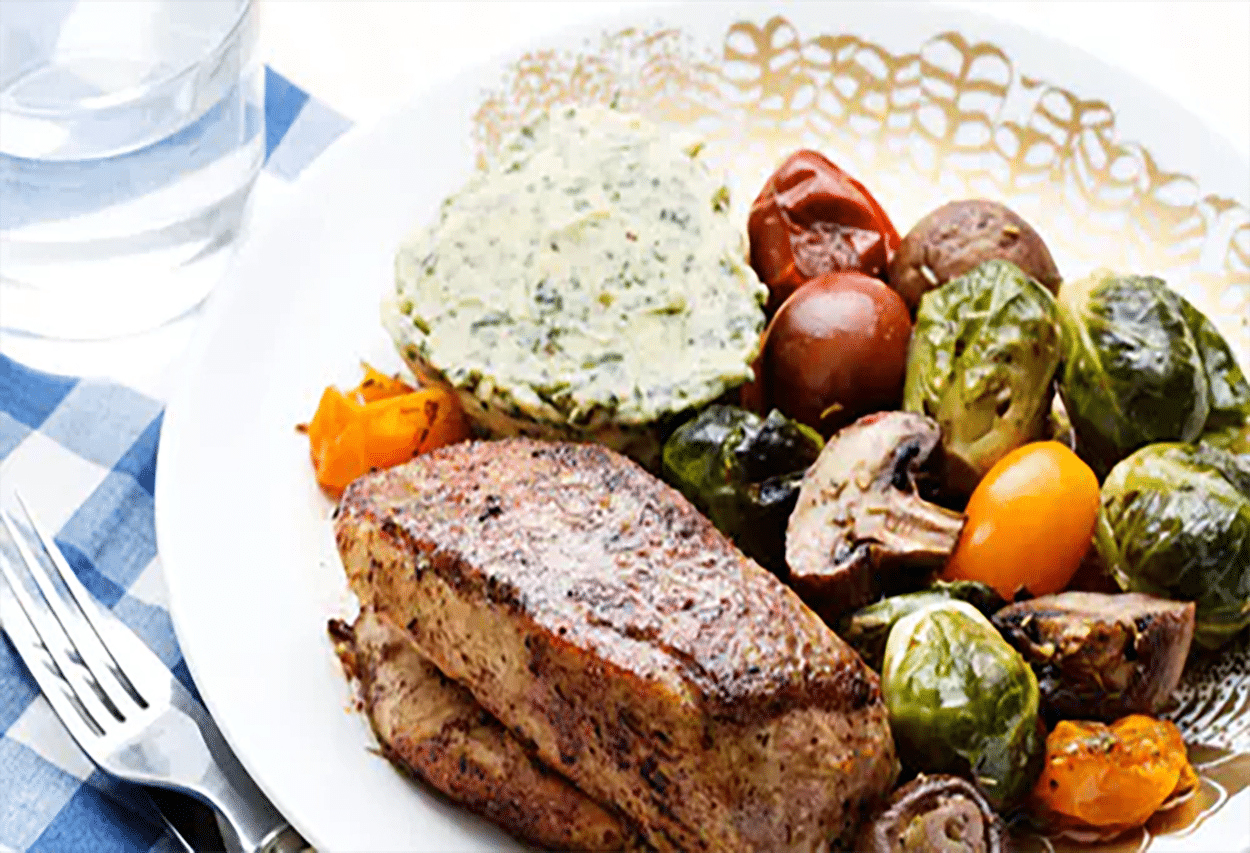 Read more about the article Keto chicken with roasted vegetables Tricolor