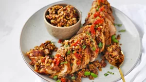Read more about the article Pork tenderloin with olive Tapenade